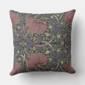 ウィリアムモリスパーペネルヴィンテージパターンスローピル クッション (裏面)