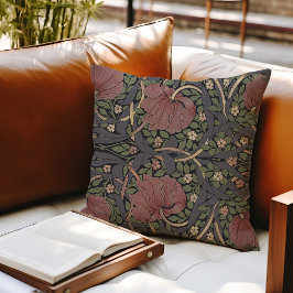 ウィリアムモリスパーペネルヴィンテージパターンスローピル クッション