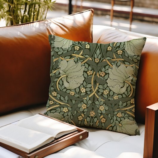 ウィリアムモリスパーペネルヴィンテージパターンスローピル クッション