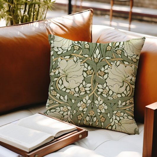 ウィリアムモリスパーペネルヴィンテージパターンスローピル クッション