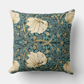 ウィリアムモリスパーペネルヴィンテージパターンスローピル クッション (正面)
