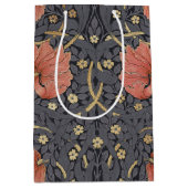 ウィリアムモリスパーペネルヴィンテージパターンミディアムギ ミディアムペーパーバッグ (正面)