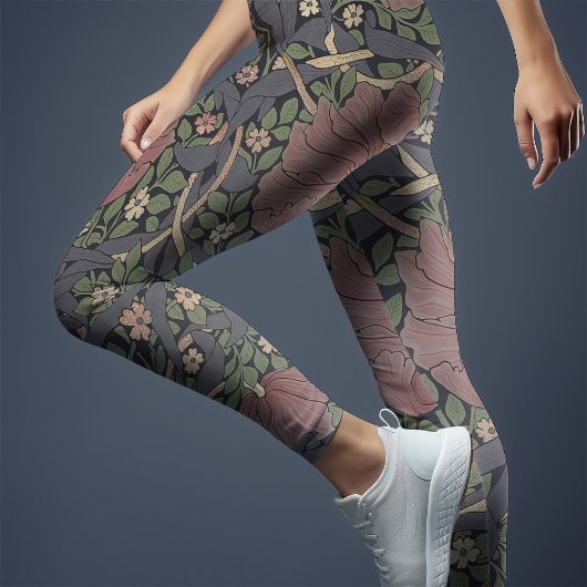 ウィリアムモリスパーペネルヴィンテージパターンレギンス レギンス