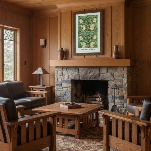 ウィリアムモリスパーペルネルミッションスタイル ポスター