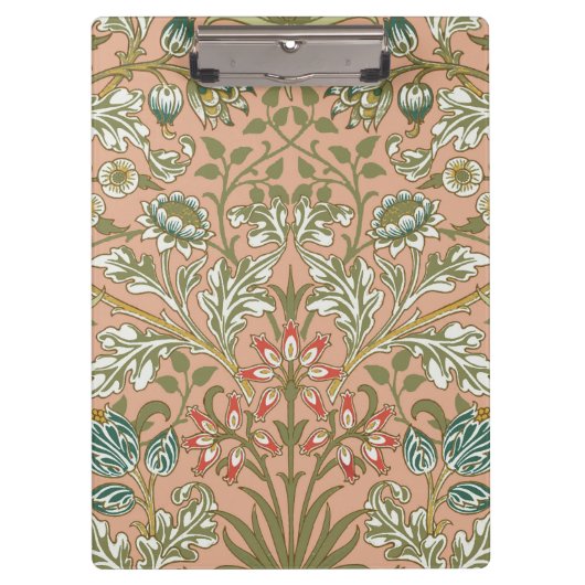 ウィリアムモリスヒアシントフラワーバラアート クリップボード (正面)