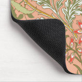 ウィリアムモリスヒアシントフラワーバラアート マウスパッド (コーナー)