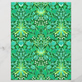 ウィリアムモリスヒヤシンスプリントエメラルドグリーン (正面)