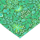 ウィリアムモリスヒヤシンスプリントエメラルドグリーン ショートテーブルランナー (コーナー)