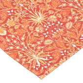 ウィリアムモリスヒヤシンスプリントマンダリンオレンジ ショートテーブルランナー (コーナー)