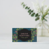 ウィリアムモリスビューティフルつる植物パターンベリー 名刺 (スタンド正面)