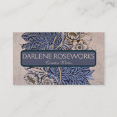 ウィリアムモリスビューティフルチューリップ&ウィローブルー 名刺 (正面)