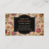 ウィリアムモリスビューティフルフローラデザイン 名刺 (裏面)