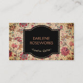 ウィリアムモリスビューティフルフローラデザイン 名刺 (正面)