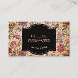 ウィリアムモリスビューティフルフローラデザイン 名刺