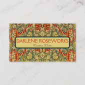 ウィリアムモリスビューティフルワンドルデザイン 名刺 (正面)