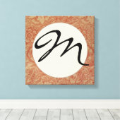 ウィリアムモリスピンクポピーフラワーフローラ キャンバスプリント (インサイチュ (ウッドフロア))