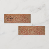 ウィリアムモリスピンクポピーフラワーフローラ スキニー名刺 (正面/裏面)