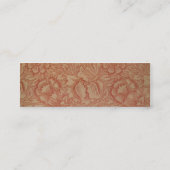 ウィリアムモリスピンクポピーフラワーフローラ スキニー名刺 (裏面)