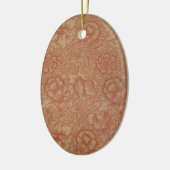 ウィリアムモリスピンクポピーフラワーフローラ セラミックオーナメント (左)