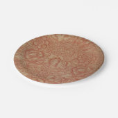 ウィリアムモリスピンクポピーフラワーフローラ ペーパープレート (アングル)