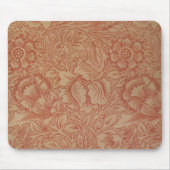 ウィリアムモリスピンクポピーフラワーフローラ マウスパッド (正面)
