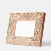 ウィリアムモリスピンクポピーフラワーフローラ レーザー彫刻フレーム (左)