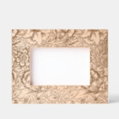 ウィリアムモリスピンクポピーフラワーフローラ レーザー彫刻フレーム (正面)