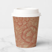 ウィリアムモリスピンクポピーフラワーフローラ 紙コップ (裏面)