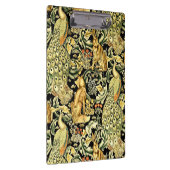 ウィリアムモリスフォレストタペストリーキツネハレピーコック クリップボード (右)