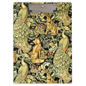 ウィリアムモリスフォレストタペストリーキツネハレピーコック クリップボード (正面)