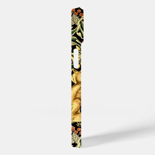 ウィリアムモリスフォレストタペストリーキツネハレピーコック Case-Mate iPhoneケース (裏面 / 右)