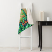 ウィリアムモリスフォレストディアタペストリープリント シェルパブランケット (インサイチュ)