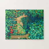 ウィリアムモリスフォレストディアタペストリープリント ジグソーパズル (横)