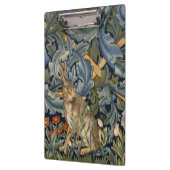 ウィリアムモリスフォレストラビットフローラアールヌーボー クリップボード (左)