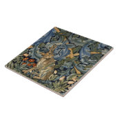 ウィリアムモリスフォレストラビットフローラアールヌーボー タイル (側面)