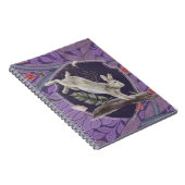 ウィリアムモリスフォレストラビットフローラアールヌーボー ノートブック (右側)