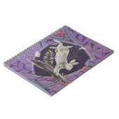 ウィリアムモリスフォレストラビットフローラアールヌーボー ノートブック (左側)