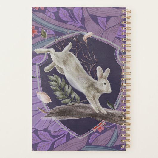 ウィリアムモリスフォレストラビットフローラアールヌーボー プランナー手帳 (裏面)