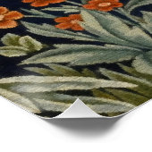 ウィリアムモリスフォレストラビットフローラアールヌーボー ポスター (コーナー)