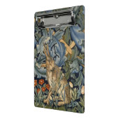 ウィリアムモリスフォレストラビットフローラアールヌーボー ミニクリップボード (アングル2)