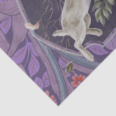 ウィリアムモリスフォレストラビットフローラアールヌーボー 薄葉紙 (詳細)