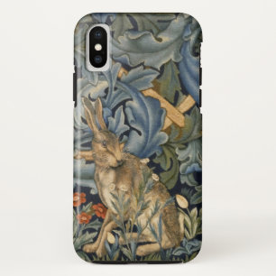 ウィリアムモリスフォレストラビットフローラアールヌーボー iPhone XSケース