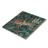 ウィリアムモリスフォレストラビットフローラ タイル (側面)