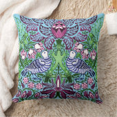 ウィリアムモリスフォークアートバーズフラワーズどんぐり クッション (ブランケット)