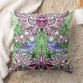 ウィリアムモリスフォークアートバーズフラワーズどんぐり クッション (ブランケット)