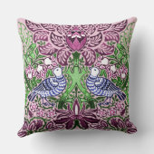 ウィリアムモリスフォークアートバーズフラワーズどんぐり クッション (裏面)