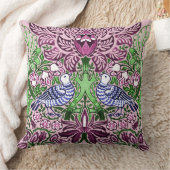 ウィリアムモリスフォークアートバーズフラワーズどんぐり クッション (ブランケット)