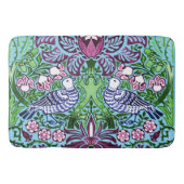 ウィリアムモリスフォークアートバーズフラワーズどんぐり バスマット (正面)