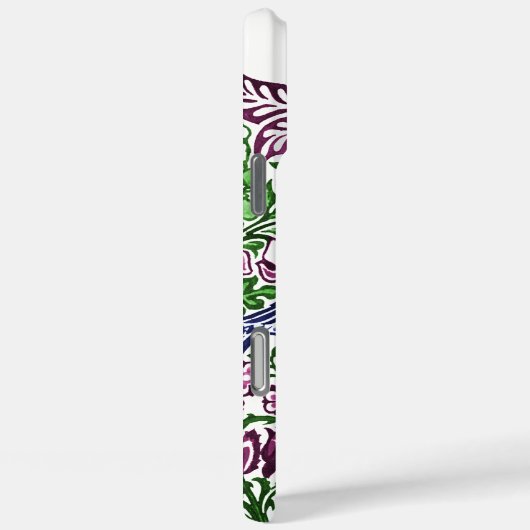 ウィリアムモリスフォークアートバーズフラワーズどんぐり Case-Mate iPhoneケース (裏面 / 右)