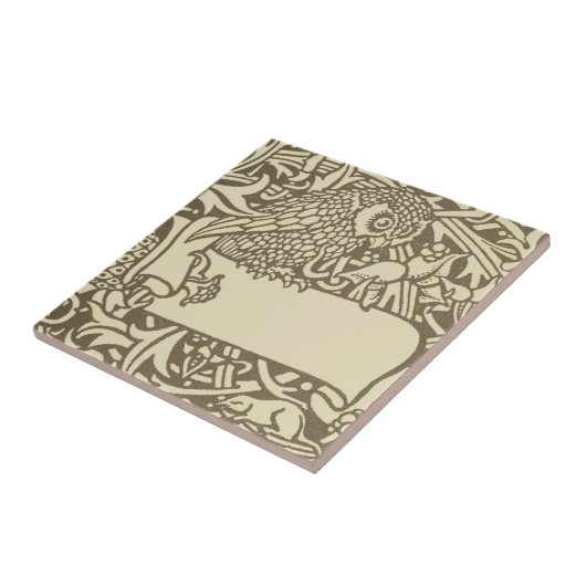 ウィリアムモリスフクロウフローラヴィンテージデザイン タイル (側面)